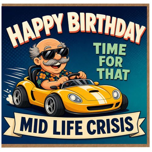 Birthday Card, Funny Happy Birthday Card for Him