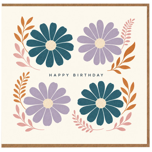 Birthday Card, Floral Daisy Birthday Card