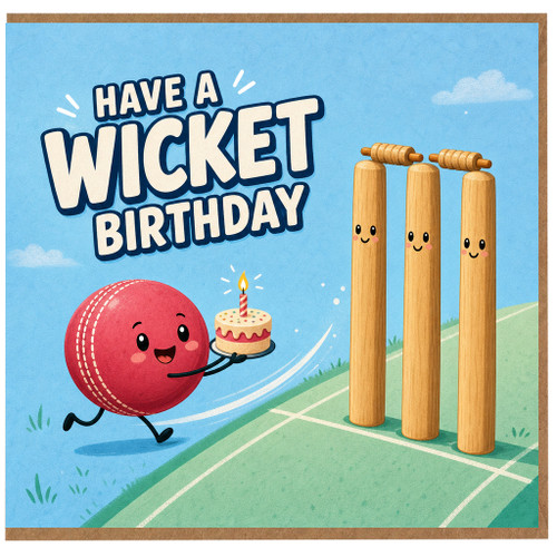 Birthday Card, Have a Wicket Birthday Card