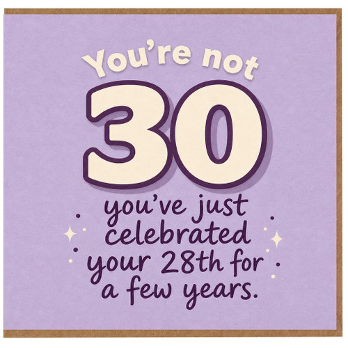 30th Birthday Card, Funny 30th Birthday Card for Him or Her