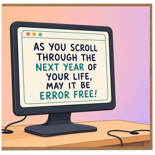 Birthday Card, May It Be Error Free