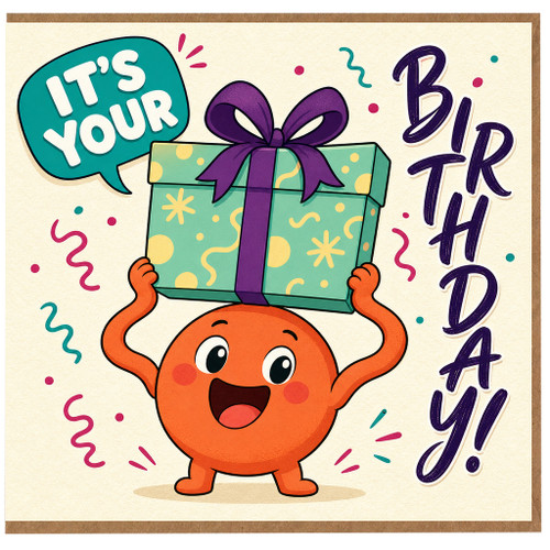 Birthday Card, Funny Cartoon Birthday Card, It’s Your Birthday Design