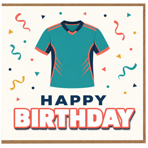 Birthday Card, Happy Birthday Sports Shirt Card