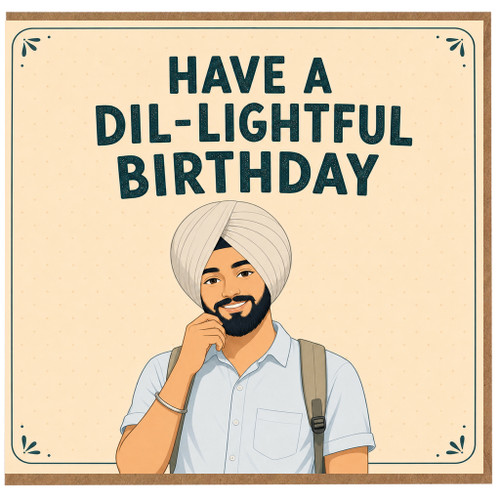 Birthday Card, Have a Dil - Lightful Birthday Card