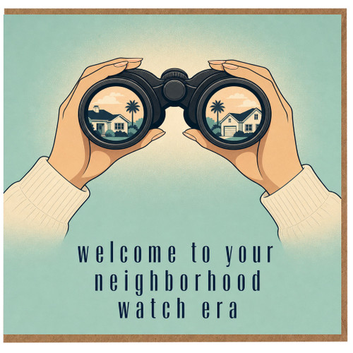 Birthday Card, Neighbourhood Watch Era Greeting Card
