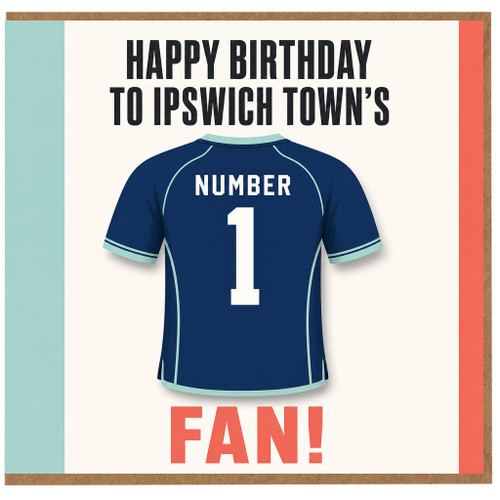 1st Birthday Card, for Number 1 Fan