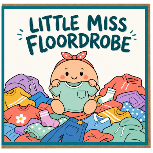 Birthday Card, Little Miss Floordrobe Card