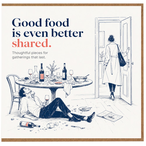 Birthday Card, Good Food Is Even Better Shared