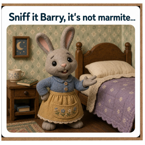 Birthday Card, Funny Rabbit Greeting Card