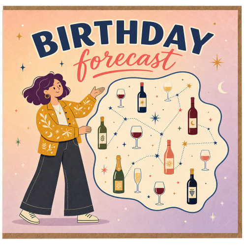 Birthday Card, Astrology Birthday Card for Her