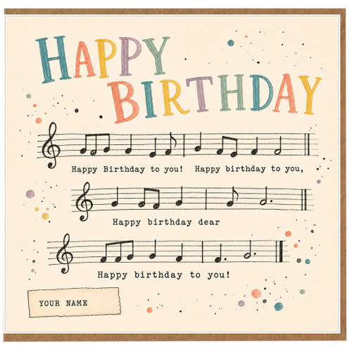 Birthday Card, Musical Happy Birthday Greeting Card