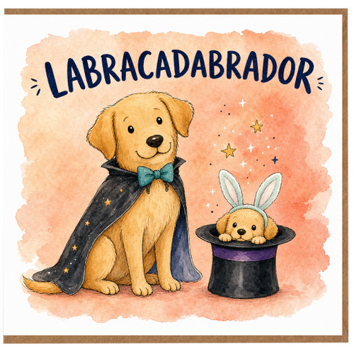 Birthday Card, Labracadabrador Funny na Card