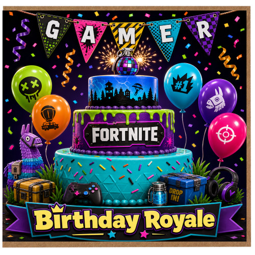 Birthday Card, Birthday Royale Gaming Card