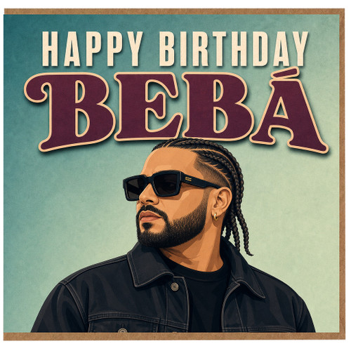 Birthday Card, Happy Birthday Beba Card