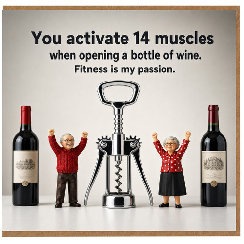 Birthday Card, Fitness Is My Passion Humour Card