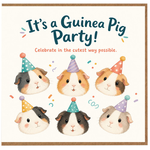 Birthday Card, Cute Animal Birthday Greeting Card