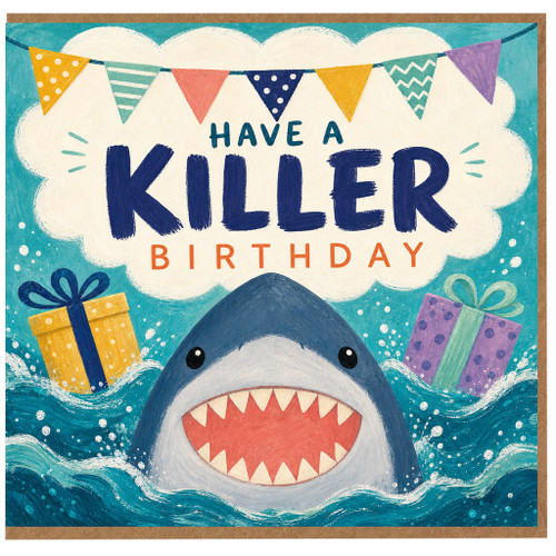 Birthday Card, Shark Birthday Card