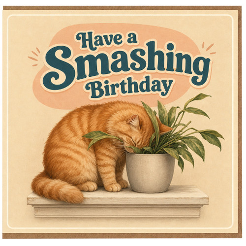 Birthday Card, Funny Cat Birthday Card
