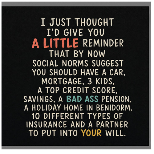 Birthday Card, A Little Reminder Humorous Greeting Card