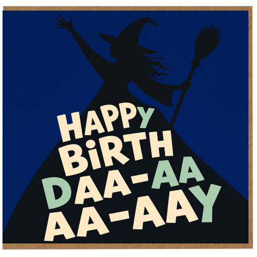 Birthday Card, Witch Happy Birth Daa - Aaay Funny Greeting Card