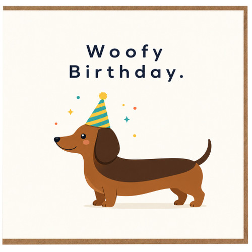 Birthday Card, Woofy Birthday Card