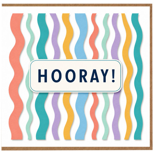 Birthday Card, Hooray Celebration Card