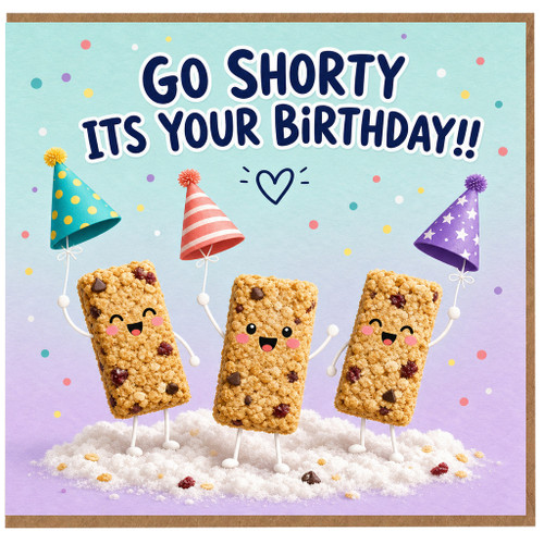 Birthday Card, Go Shorty It's Your Birthday Funny Birthday Card
