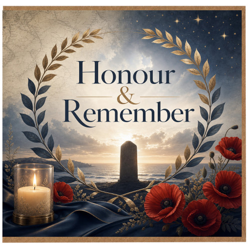 Birthday Card, Honour & Remember Memorial Sympathy Card