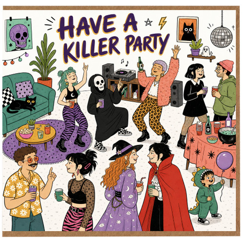 Birthday Card, Have a Killer Party Greeting Card