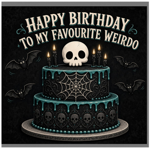 Birthday Card, for My Favourite Weirdo