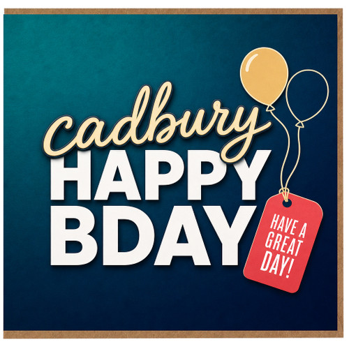 Birthday Card, Happy Bday Card, Have a Great Day Birthday Greeting Card