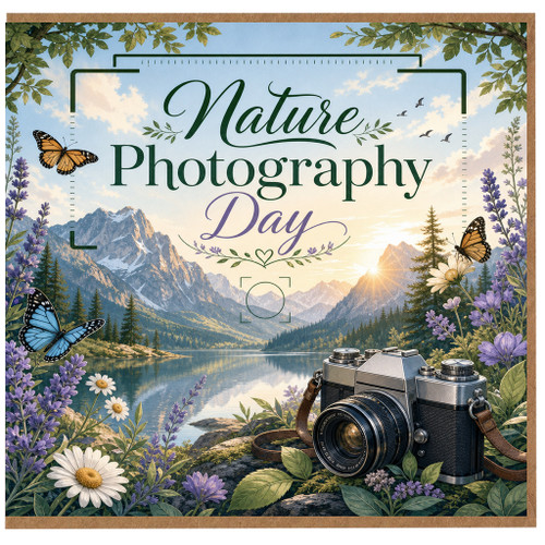 Birthday Card, Scenic Mountain Landscape Card
