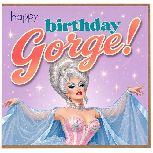 Birthday Card, Happy Birthday Glamorous Drag Queen Card