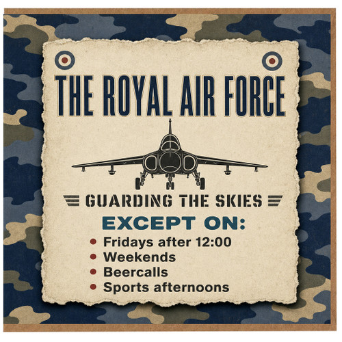 Birthday Card, Royal Air Force Humorous Greeting Card