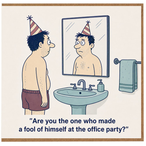 Birthday Card, Are You the One Who Made a Fool of Himself at the Office Party?