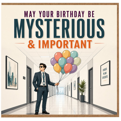 Birthday Card, Mysterious & Important Birthday Card
