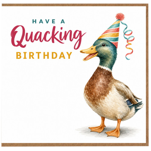 Birthday Card, Funny Duck Birthday Card