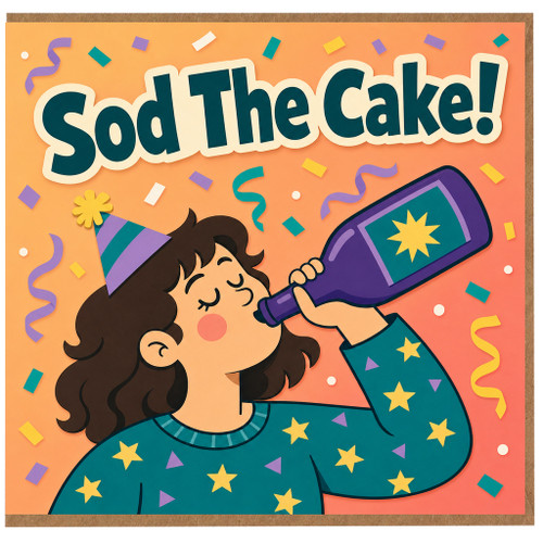 Birthday Card, Sod The Cake!