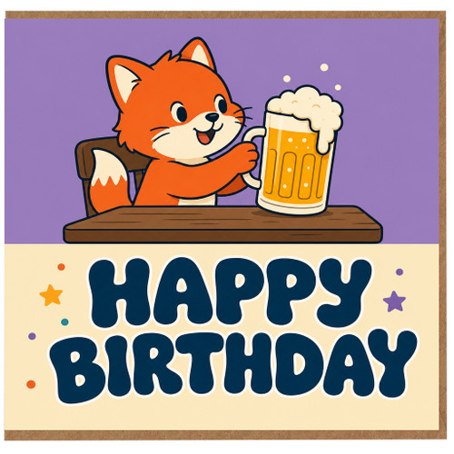 Birthday Card, Happy Birthday Beer Lover Card