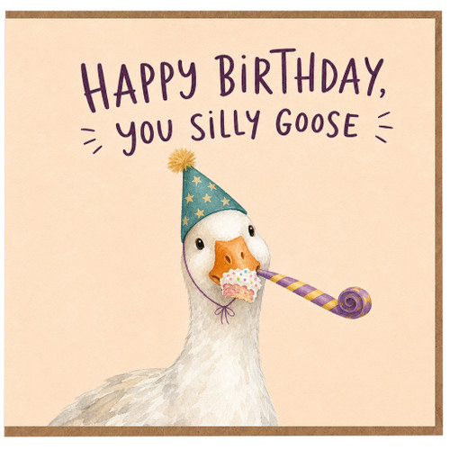 Birthday Card, Funny You Silly Goose