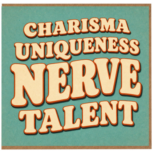 Birthday Card, Retro Motivational Greeting Card