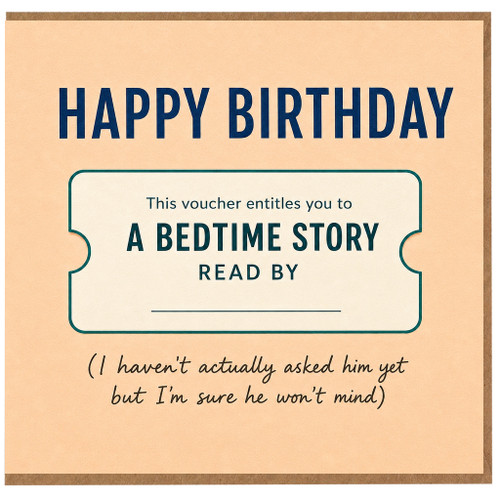 Birthday Card, Funny Happy Birthday Voucher Card