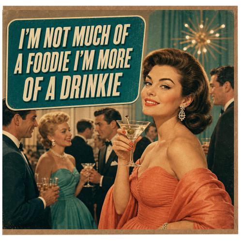 Birthday Card, Funny Foodie Drinkie Card