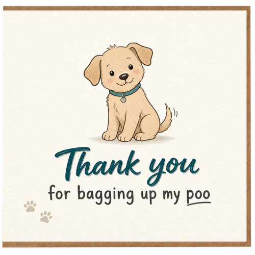 Birthday Card, Funny Puppy Appreciation Card