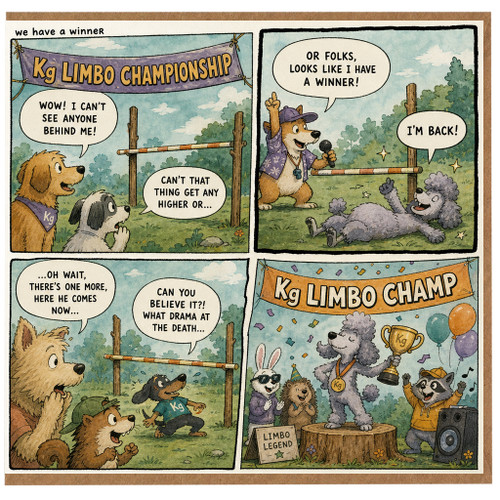 Birthday Card, Kg Limbo Champion Funny na Card