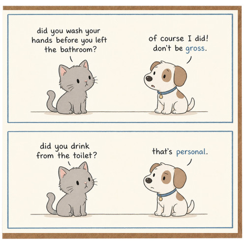 Birthday Card, Bathroom Joke Greeting Card