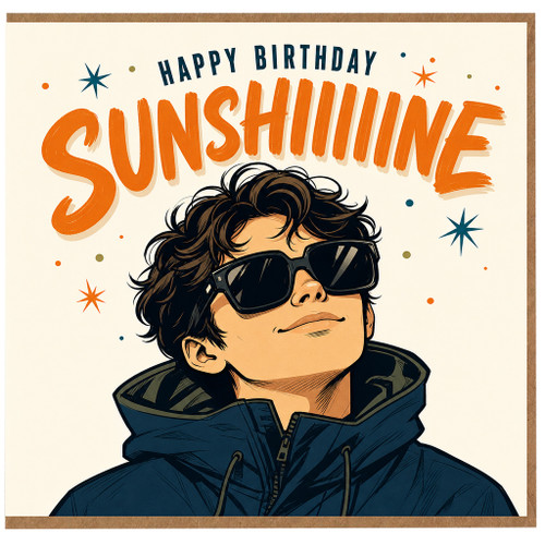 Birthday Card, Happy Birthday Sunshine Card