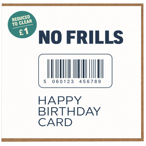Birthday Card, No Frills Happy Birthday Card