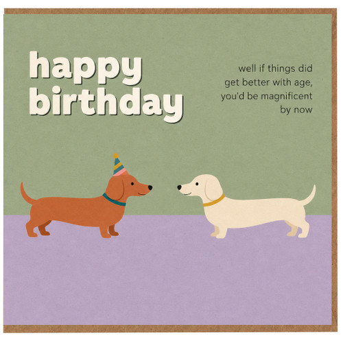 Birthday Card, Happy Birthday Age - Related Pun Card