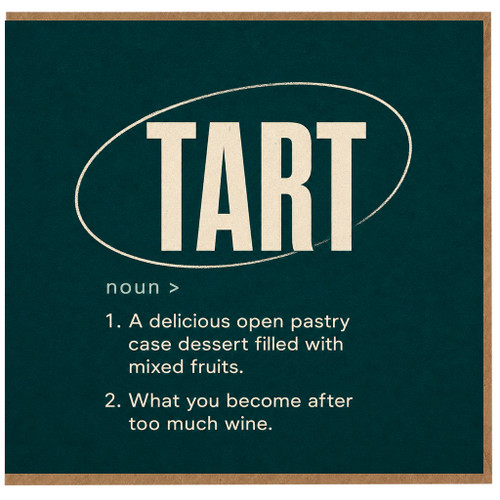 Birthday Card, Humorous Definition Pun Greeting Card